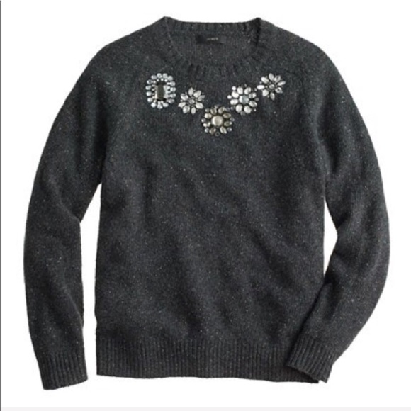 J. Crew Sweaters - J. Crew Donegal Wool Jeweled Sweater XXS